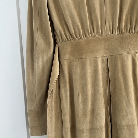 VINTAGE VALENTINO SUEDE TRENCH COAT - Picture 8 of 10